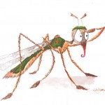 Illustration von Lona Azur zur Mücke