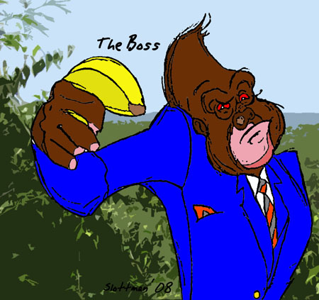 Gorilla Illustration von Slotty