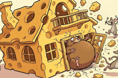 REIMIX-Illustration-Maus-im-Kaesehaus