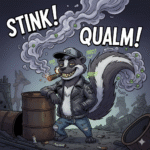 REIMIX Illustration vom rauchenden Stinktier