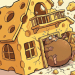 REIMIX Illustration zur Fabel Maus im Käsehaus