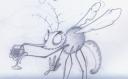 Skizze 3 zum Reim über die Mücke