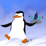Pinguin mit Digitaler Kolorierung: Von Angel Miguelez