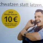Base-Plakat mit Werbereim