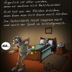 Illustration Altes Ehepaar im Schlafzimmer