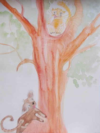 Hund-Katze-Illustration von Jenny Unger
