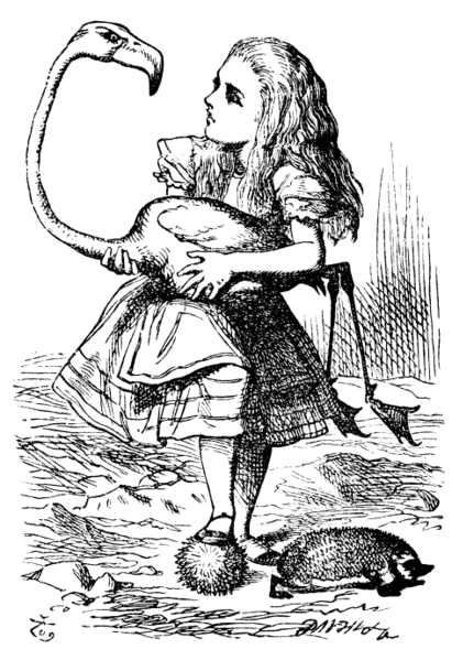 Alice_mit_Flamingo_John_Tenniel